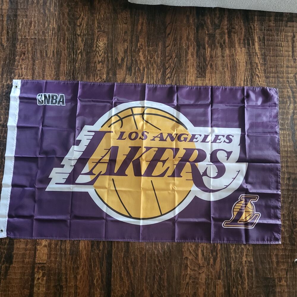 Los Angeles Lakers Flag LA Lakers Banner New 3x5‎ Feet Kobe Mancave Garage